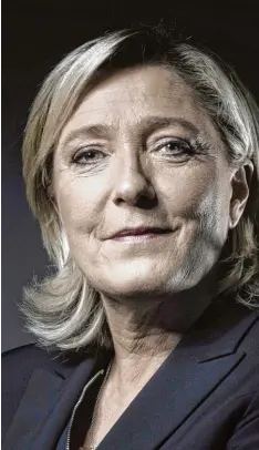  ?? Foto: Joel Saget, afp ?? Was plant Marine Le Pen, wenn sie die Stichwahl am 7. März verliert? Es gilt als wahrschein­lich, dass sie auf einen Sieg in fünf Jahren setzt.