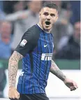  ?? AFP ?? Inter Milan forward Mauro Icardi.