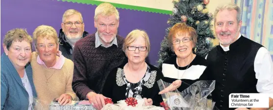  ??  ?? Fair Time Volunteers at the Christmas fair