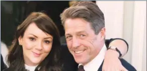  ??  ?? Martine McCutcheon and Hugh Grant as seen in “Red Nose Day”