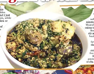 Egusi Water Leaf Soup Pressreader