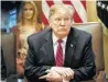  ?? T.J. Kirkpatric­k / Bloomberg ?? President Donald Trump listens during a meeting in the Cabinet Room.