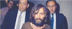  ?? Picture: AP ?? RACE WAR: Cult leader Charles Manson is led to court.