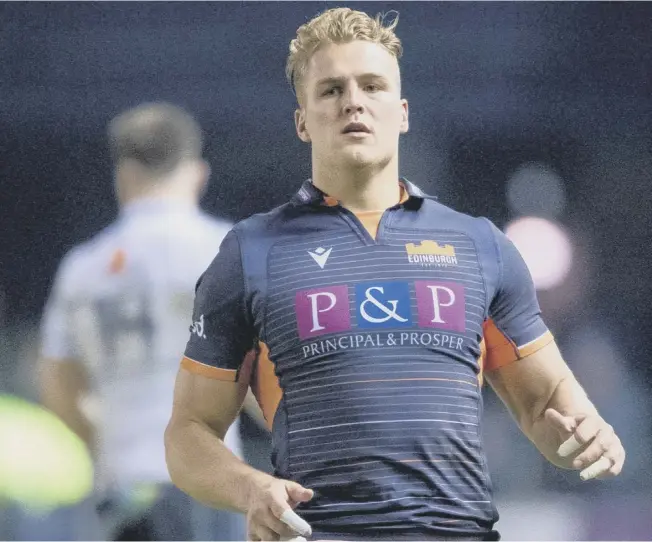  ??  ?? 0 Edinburgh wing Duhan van der Merwe qualifies for Scotland on the three-year residency rule and would have been in the mix for the summer tour. He will soon be joined by