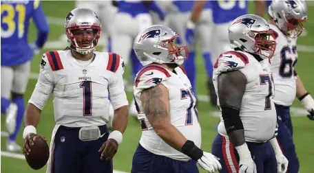  ?? GETTy imAgES FiLE ?? BETTER LUCK NEXT YEAR: Cam Newton, left, and the Patriots missed the playoffs this year and clinched their first non-winning season since Bill Clinton was president in 2000.