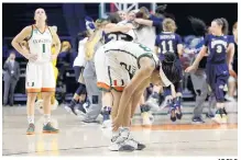  ?? AP FILE ?? The Hurricanes, who were favored, lost to Quinnipiac last year in the NCAA Tournament, 85-78 in Coral Cables.