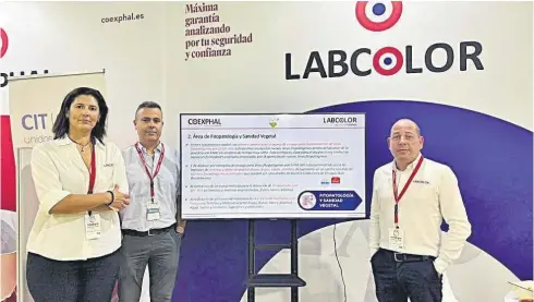  ?? ?? ▪ El estand de LABCOLOR en Infoagro durante estos días de feria.