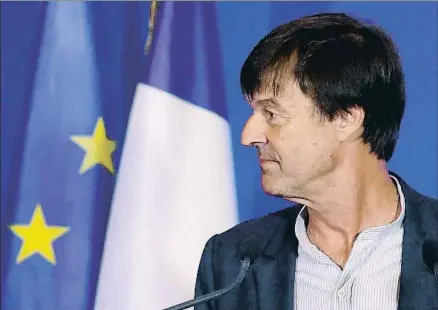  ?? CHARLES PLATIAU / REUTERS ?? Nicolas Hulot, ministro de Ecología y Transición Solidaria