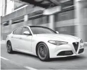 ?? Photo courtesy of Alfa Romeo ?? The 2017 Alfa Romeo Giulia is shown.