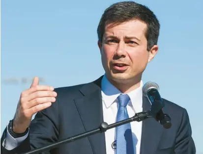  ?? MARIO TAMA/GETTY ?? Pete Buttigieg, currently part of President Joe Biden’s cabinet, could make a second run at the White House in 2024.