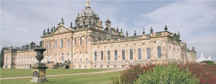  ??  ?? Castle Howard, the magnificen­t stately home in North Yorkshire,