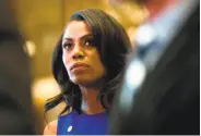  ?? Dominick Reuter / AFP/Getty Images ?? Omarosa Manigault Newman, ex-aide to President Trump, wrote a tell-all memoir of the experience.