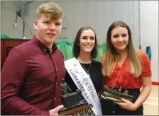  ??  ?? Awards winners Eoghan McCarthy and Katie McCarthy with Cork Rose Erinn O’ Connell