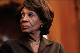  ?? STEFANI REYNOLDS / THE NEW YORK TIMES ?? Rep. Maxine Waters is shown in this 2021 photo at the Capitol in Washington. Many threats against lawmakers, especially those directed at lawmakers of color like Waters, contained racial epithets or threats against certain races.