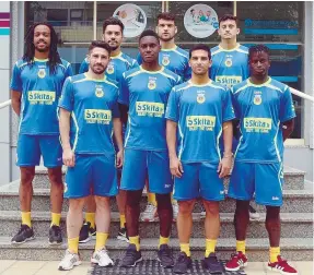  ??  ?? Os novos recrutas do Arouca