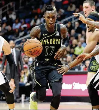  ?? CURTIS COMPTON / CCOMPTON@AJC.COM ?? Point guard Dennis Schroder, who led the Hawks in scoring last season, has shown to be a player you don’t want around a young team that’s trying to build something.