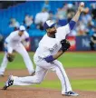  ??  ?? Blue Jays starter Francisco Liriano went seven innings against the Rays in Toronto on Wednesday.