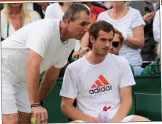  ??  ?? WORD IN YOUR EAR: Murray will seek the advice of his former coach, Lendl