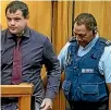  ?? PHOTO: IAIN MCGREGOR/FAIRFAX NZ ?? Murder accused Troy Taylor appears in the High Court at Christchur­ch yesterday.