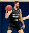  ??  ?? Breakers big man Alex Pledger.