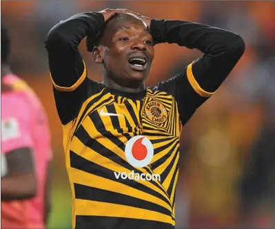  ??  ?? Kaizer Chiefs midfield star Khama Billiat