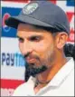  ?? AFP ?? Ishant Sharma has a Grade 3 tear in his right ankle and is most likely to miss the twotest series in New Zealand