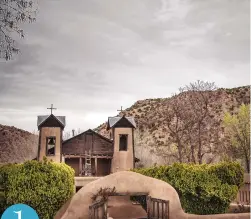  ?? ROBERTO E. ROSALES/JOURNAL ?? Pictured is the famous Santuario de Chimayó with an approachin­g storm in the background. 1