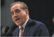  ?? Alex Wong / Getty Images ?? Ex-Veterans Affairs Secretary David Shulkin says he didn’t submit a resignatio­n letter or plan to quit.