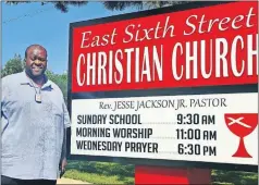  ?? [CARLA HINTON/ THE OKLAHOMAN] ?? The Rev. Jesse Jackson, longtime senior pastor of East Sixth Street Christian Church (Disciples of Christ), is preparing for the church's 100th anniversar­y.