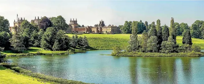  ?? PHOTO: GETTY IMAGES ?? The Duke of Marlboroug­h’s Blenheim Palace, in Oxfordshir­e, was among Lancelot Brown’s big jobs.