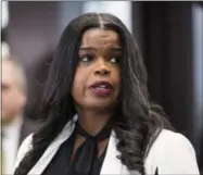  ?? ASHLEE REZIN - ASSOCIATED PRESS ?? Cook County State’s Attorney Kim Foxx speaks to reporters Feb. 23at the Leighton Criminal Courthouse in Chicago.