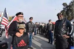  ?? PHOTO FOR THE RECORDER BY JAMIE A. HUNT ?? The American Legion Riders were again well represente­d at Thursday’s Veterans Day Parade.