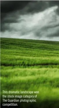  ??  ?? This dramatic landscape won the stock image category of The Guardian photograph­ic competitio­n.