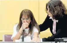  ?? TAIMY ALVAREZ/STAFF PHOTOGRAPH­ER ?? Christine Ferrante breaks down in tears when talking about her daughter, Kaitlyn Ferrante, during her testimony at Monday’s sentencing hearing.