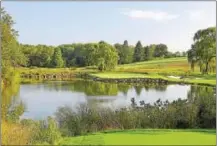  ?? PHOTO COURTESY WHITE MANOR C.C. ?? The tricky par 3 eighth hole at White Manor Country Club is the course’s signature hole.