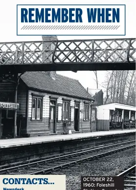  ??  ?? OCTOBER 22, 1960: Foleshill Station, Coventry.