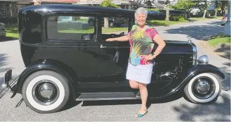  ?? ALYN EDWARDS ?? Coastal Swap Meet committee member Dianne Townsend has driven her 1929 Ford Model A hot rod across Canada three times.