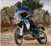  ?? ?? PEGGING IT Tuareg is a weapon off road