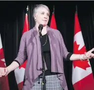  ?? JEFF MCINTOSH / THE CANADIAN PRESS FILES ?? Employment Minister Patty Hajdu’s office says there was a slight decrease in eligible applicatio­ns this year.