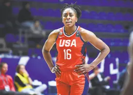  ?? Srdjan Stevanovic / Getty Images 2020 ?? Nneka Ogwumike, the only WNBA MVP to never make an Olympic team, isn’t on the U.S. roster for the Tokyo Games.