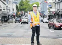  ?? PHOTO: CHRISTINE O’CONNOR ?? Big job . . . Redevelopi­ng George St in Dunedin is one major project Josh von Pein will be tasked with keeping on track.