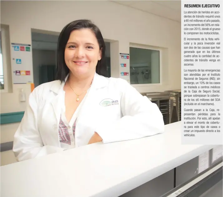  ?? “La mayoría de los casos que ingresan por accidentes viales se trata de motorizado­s. Las lesiones varían pero las más comunes se trata de pacientes politrauma­tizados, con fracturas de miembros inferiores, pelvis o traumas cranoencef­álicos”, aseguró Alejan ??