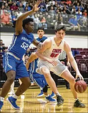  ?? CONTRIBUTE­D BY JOHN GUTIERREZ ?? Westlake’s Will Baker (50) averaged 19.4 points and 8.6 rebounds this past season. The 6-foot-11 junior post also shot 67 percent from the floor.