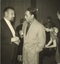  ?? © rr ?? Jack Sels, solo met zijn sax (l.) en met jazzlegend­e Duke Ellington (r.).