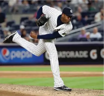  ?? ANTHONY GRUPPUSO/USA TODAY SPORTS ?? Aroldis Chapman and his 105 m.p.h fastball could net the Yankees plenty before the trade deadline.