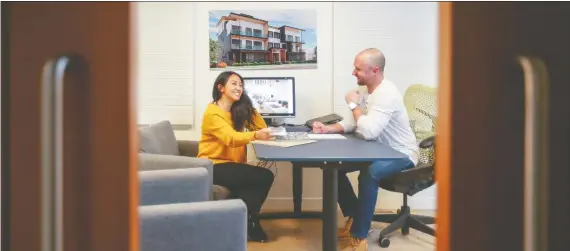  ?? CHRISTINA RYAN ?? Chelsea Wong, at the Brio Bridgeland sales office, was thrilled to find her first home “with the price point I was looking for and all the amenities I want.”