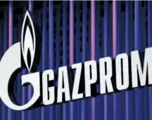  ?? EFE ?? Logo de Gazprom.