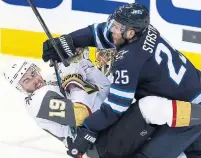  ?? JASON HALSTEAD/GETTY IMAGES ?? After wrestling with Reilly Smith and the Golden Knights in the playoffs, Paul Stastny joined them via free agency.