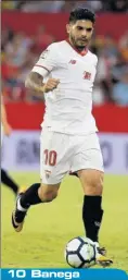  ??  ?? 10 Banega ◗ Medio ◗ 29 ◗ 663’ (52,6%). Argentino. El faro del Sevilla. Banega es feliz en Nervión y se nota, puesto que en esta segunda etapa a orillas del Guadalquiv­ir vuelve a parecerse al jugador que Emery resucitó. Dirige al equipo desde el doble...