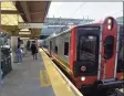  ?? Matthew Brown / Hearst Connecticu­t Media ?? Metro-North is piloting a new in-car ventilatio­n system to help reduce the spread of COVID-19.